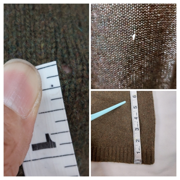 Ralph Lauren Olive Green Wool-Cashmere Knit Toggle Shawl Collar Mini Dre… - Picture 13 of 16